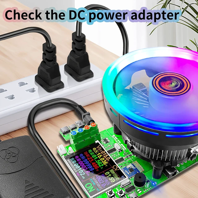 Alt view image 5 of 7 - Vastarry 180W DC Electronic Load Tester, USB Load Tester, Lithium Battery Capacity Tester, Color Screen Data Monitoring, Constant Current and Constant Voltage, etc. 4 Working Modes