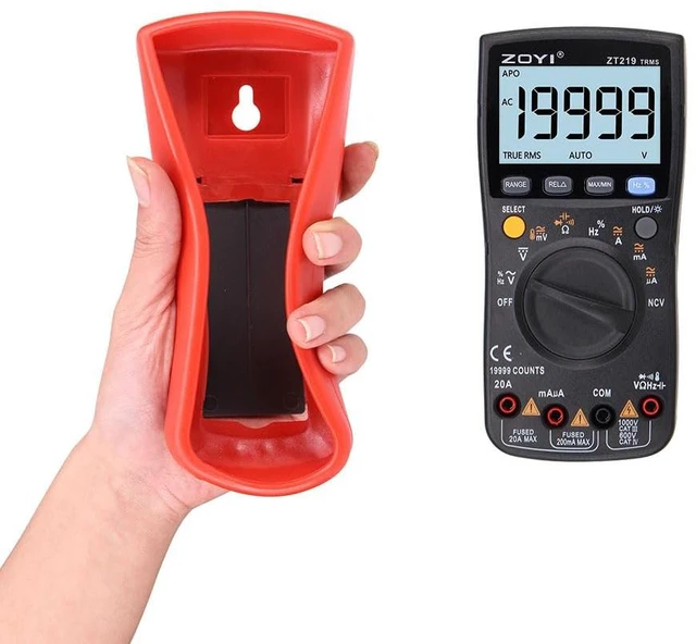 Alt view image 2 of 7 - ZOYI ZT219 True RMS Digital Multimeter 19999 Counts, Auto ranging NCV, Temperature, Capacitance, Frequency Duty Cycle Tester, with Backlight Data Hold