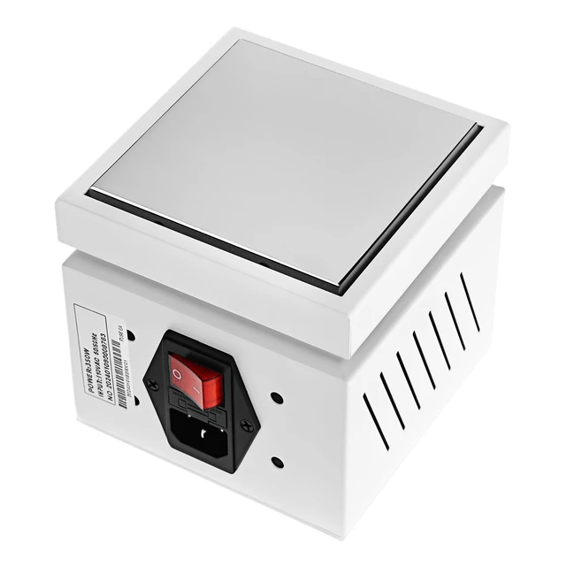 Alt view image 2 of 7 - QWORK Soldering Hot Plate, 110V 360W Soldering Station with Digital Display Electric Preheat Rework Heater Lab for Precision Heating (30°C to 400°C)