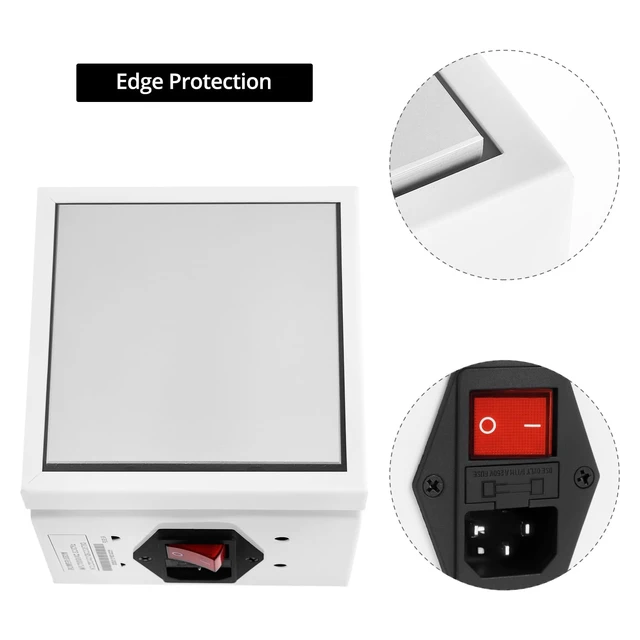 Alt view image 3 of 7 - QWORK Soldering Hot Plate, 110V 360W Soldering Station with Digital Display Electric Preheat Rework Heater Lab for Precision Heating (30°C to 400°C)