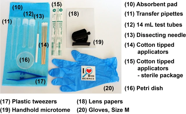 Alt view image 3 of 4 - Rs' Science All-in-One Microscope Slide Preparation Kit, 40 Pieces