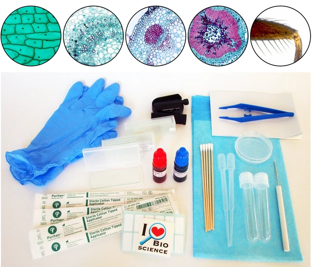 Alt view image 4 of 4 - Rs' Science All-in-One Microscope Slide Preparation Kit, 40 Pieces