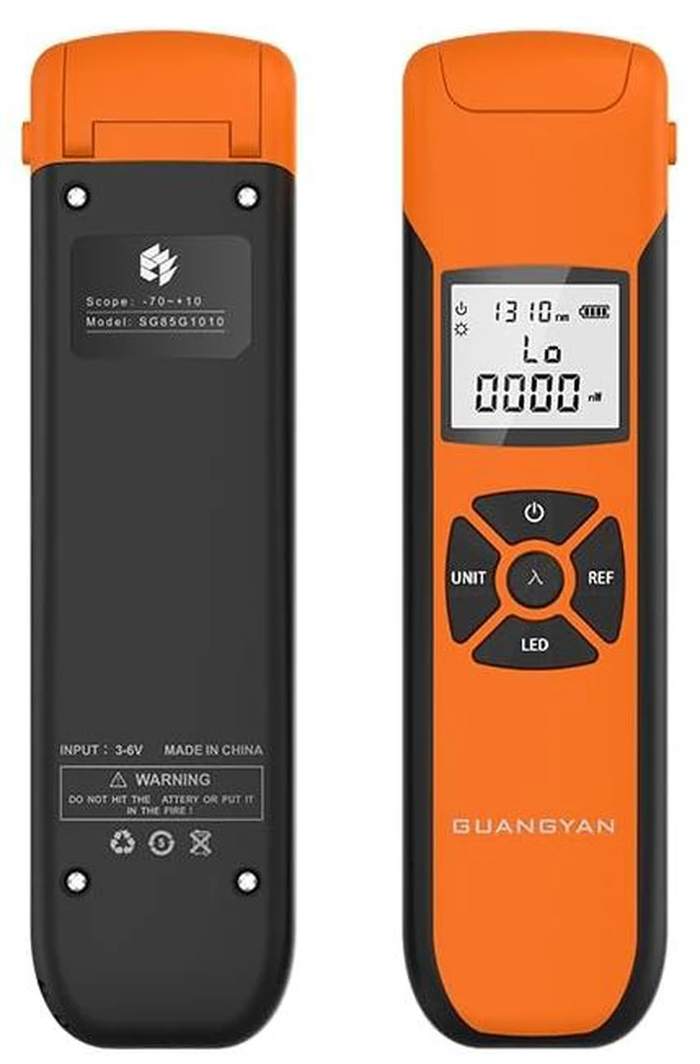 Main image of Oaufttik G10 Optic Power Meter -70+10 dBm Fiber Light Meter for Testing 7 Wavelengths, Rechargeable Battery, Flash Light OPM