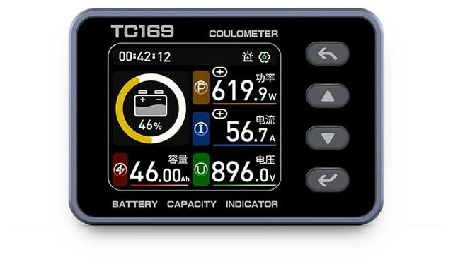 Main image of 6-80V 0-50A 0-200A Universal Car Battery Monitor Voltage Capacity & Charge Discharge Tester Indicator (0-200A)