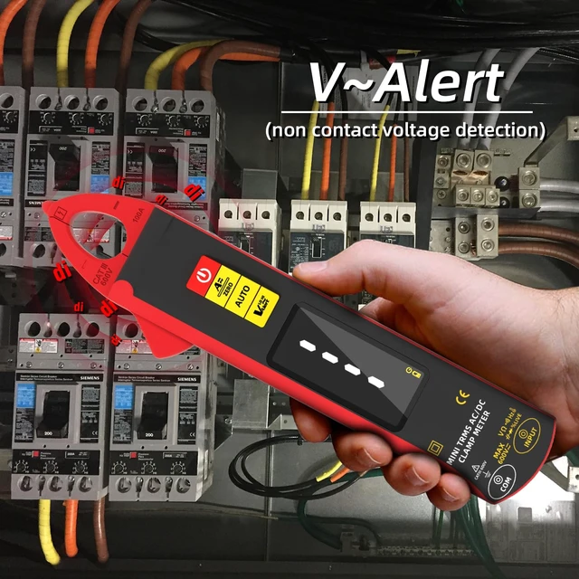 Alt view image 4 of 7 - BSIDE UX1 Digital Clamp Meter 1mA AC/DC Current True RMS Auto-Ranging 6000 Counts Meter Hz Temperature Capacitance Live Check V-Alert Low Impedance Voltage Tester