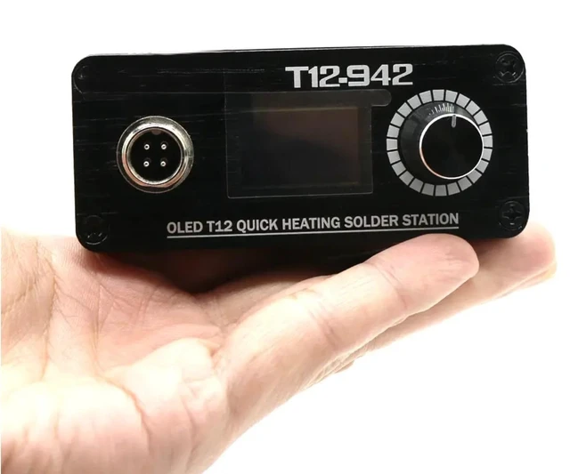 Alt view image 3 of 6 - DC12-24V 75W Soldering Iron Station with T12-K solder tip for RC Repair | Power supply not included, T12-942, Adjustable temperature Autosleep/Auto power-off