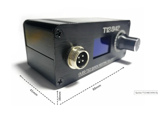 Alt view image 4 of 6 - DC12-24V 75W Soldering Iron Station with T12-K solder tip for RC Repair | Power supply not included, T12-942, Adjustable temperature Autosleep/Auto power-off