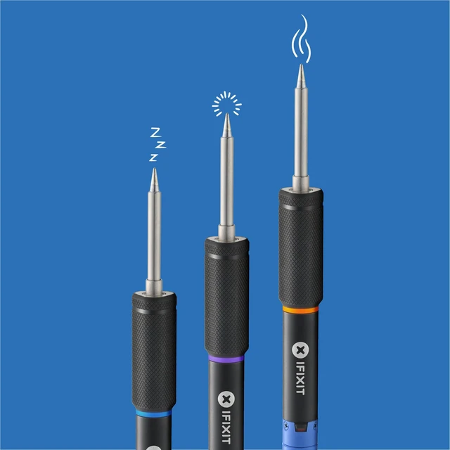 Alt view image 5 of 5 - iFixit FixHub Smart Soldering Iron - 100 W, Handle, Cap, USB-C