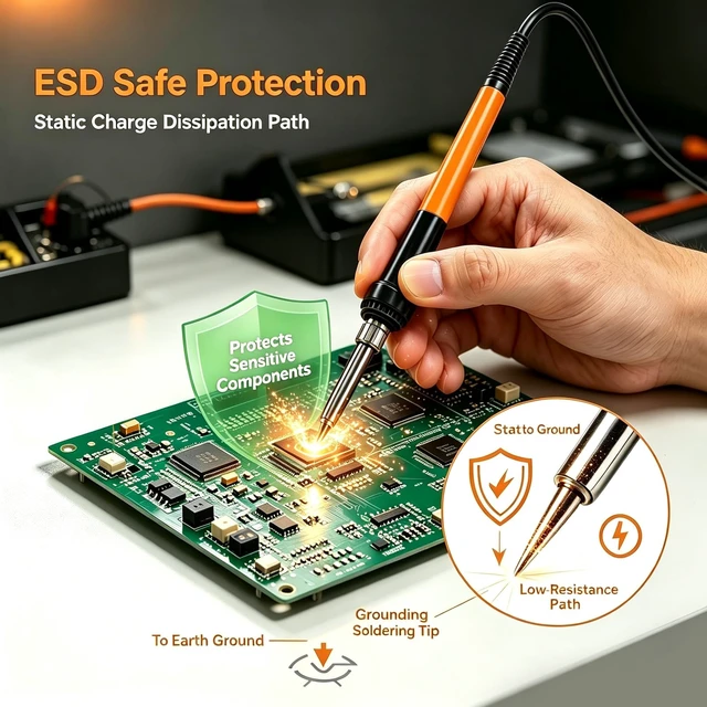 Alt view image 5 of 7 - NANKADF 936 Soldering Station with Precision Heat Control (392°F to 896°F), 60W Transformer, Ceramic Heating Element, Temp Calibration, / Scale for Electronics Repair/PCB Rework/DIY Hobby