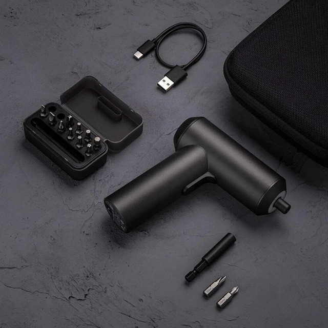 Alt view image 5 of 7 - Xiaomi Mi Cordless Screwdriver 3.6V, 2000mAh Rechargable Battery. Patented One-piece body with USB-C charging port. High 5-N.m Torque Cordless Portable Screwdriver with 12 pieces of S2 Steel Bits