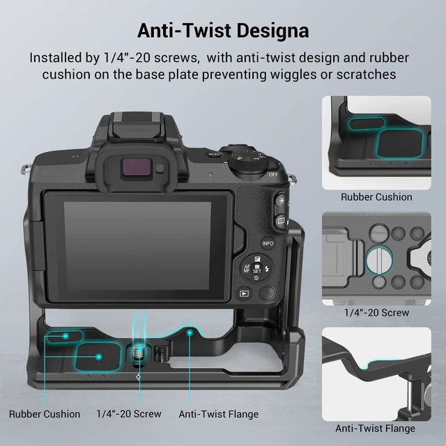 Alt view image 2 of 7 - SmallRig M50 /M50 II /M5 Cage, Aluminum Alloy Video Film Movie Making Rig | with Integrated Grip and NATO Rail for Canon M50 /M50 II /M5 2168C