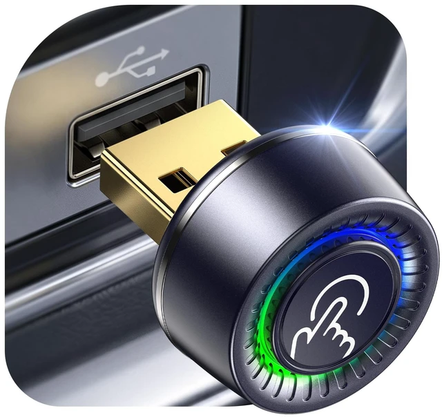 Main image of Wireless CarPlay Adapter for iPhone & Android Auto - Wired to Wireless | 1 Click for Disconnet/Switch, Gold-Plated USB, No Lag & Auto Reconnect for Daily Drive, Plug & Play with OEM Wired Cars 2016+
