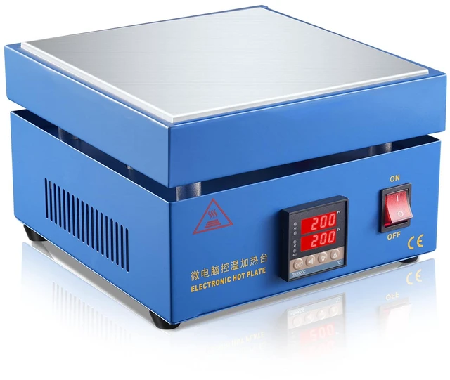 Main image of 850W Soldering Hot Plate 200x200mm LED Electric Preheat Rework Station | Soiiw 110V LED Microcomputer Electric Welder Hot Plate Rework Heater for PCB Rework Phone Screen Repair Welding Lab Heating