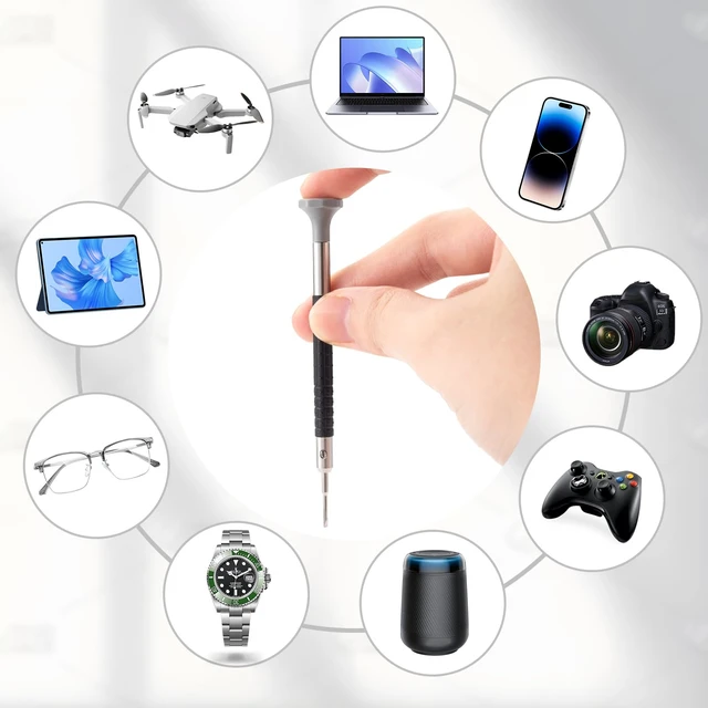 Alt view image 5 of 6 - Watch Screwdriver Set with 9pcs Precision Slotted and Phillips9pcs Different Sizes With 9 Extra Replace Blades Watchmaker Screwdriver Set for Watch/Eyeglass/Jewelry Repair