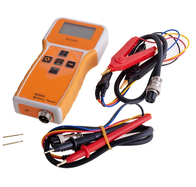 Alt view image 7 of 7 - Battery Tester, Battery Internal Resistance Voltage Tester, 200 100V Portable Car Battery Tester for High Accuracy True 4-Wire AC Sine Lithium Lead-Acid Battery Voltage Detector (RC3563)
