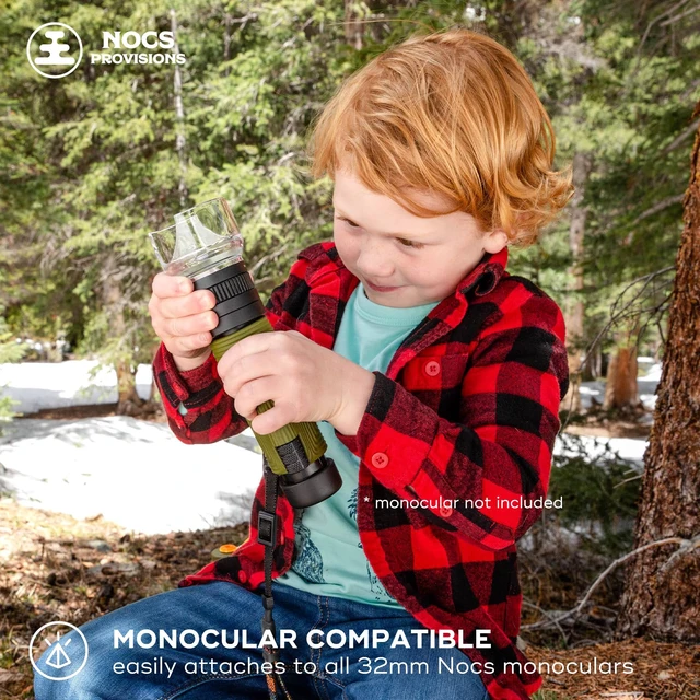 Alt view image 4 of 6 - Nocs Provisions Inspector Microscope 32x Zoom, Waterproof, 32-50mm Optics | 4X Multiplier Lens, 32x Power Zoom, Accessory Attachment, Fully Multi-Coated Lens for Magnified Views of Insects & Flora