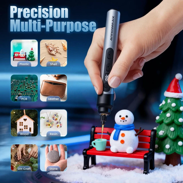 Alt view image 4 of 7 - AM ARROWMAX Mini Electric Screwdriver & Electric Drill, 2 in 1 Tool Set, Drilling Adapter, 600RPM, Precision Screwdriver, 70 Bit, 5 Torque Settings, Power Screwdriver for Phones Watch Laptops