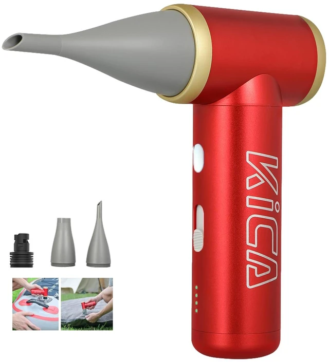Main image of KiCA Jetfan 2S Electric Air Duster, Rechargeable Compressed Air Cleaner | 117,000 RPM turbo airflow with upgraded nozzles and long battery life for cleaning electronics,cars,cameras and more