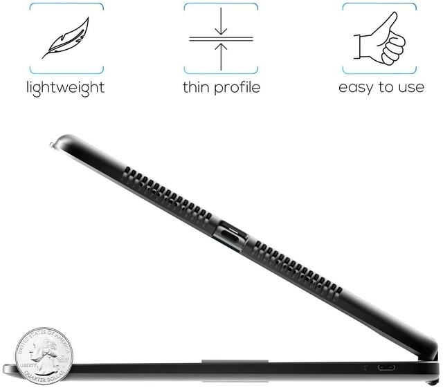 Alt view image 3 of 7 - YEKBEE Case with Keyboard for iPad 9th Generation (10.2", 2021) | 360° | 7 Modes | Backlit | 12 Colors | Thin, Light & Protective foriPad 9, 8th & 7th Gen, Air 3, Pro 10.5 with Pencil Holder