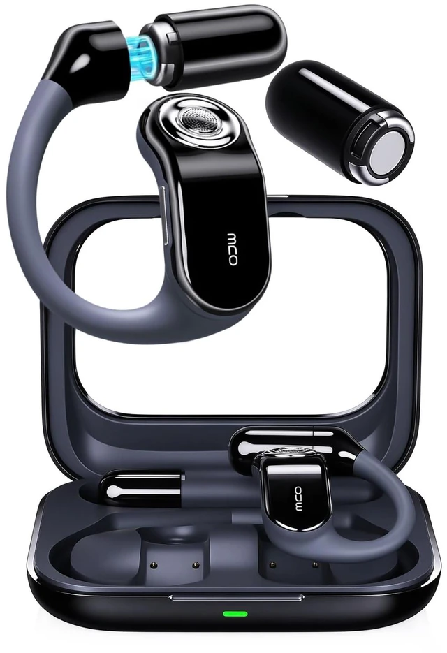 Main image of OJW Open Ear Headphones, Replaceable Battery, Never Run Out of Power, IPX7 | 45° Ergonomic Fit, Barely-There Comfort, Up to 96 Hours of Playtime, Designed for All-Day Listening