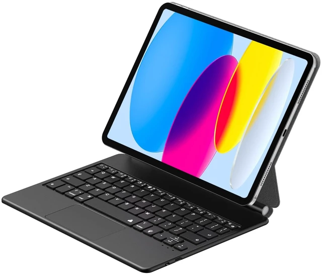 Main image of Magic Keyboard Case for iPad 11th (A16, 2025)/10th Generation 2022, Magnetic Stand with Multi-Touch Trackpad, iPad 10.9-inch 10th Gen /11th Gen Keyboard Case, Floating Cantilever Stand,Backlit,Black