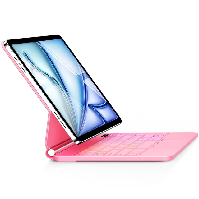 Main image of Touch Magic Keyboard Case for iPad Air 11"/ Pro 11 Inch,Floating Cantilever | Precision Multi-Touch Trackpad, Quick-Set Magnetic Stand, Backlight for iPad Air 11 Inch M4/M3/M2, Pro 11 4th/3rd/2nd/1st