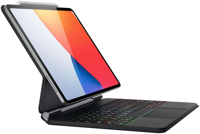 Main image of doqo Magic Keyboard Case for iPad Air 11 & iPad Pro 11 with Trackpad | Floating Magnetic Design, Laptop-Style Typing, Precision Trackpad, Backlit Keyboard for iPad Pro 11 Gen 1-4,iPad Air 11,4,5th