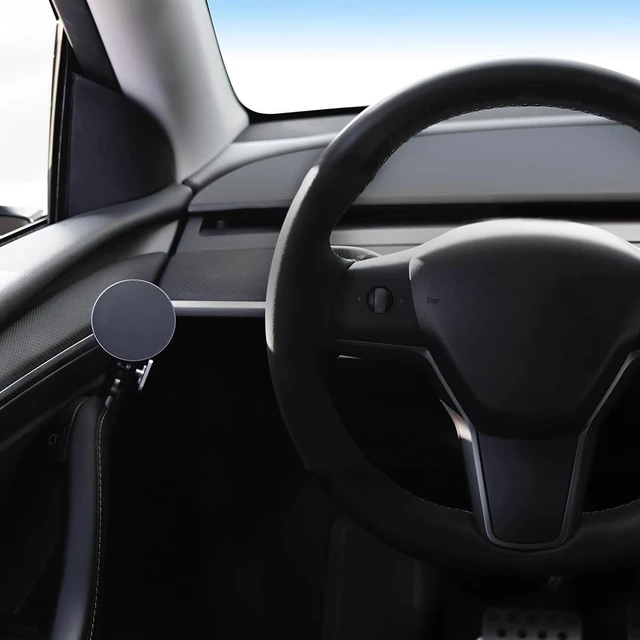 Alt view image 2 of 7 - VION Premium Alloy Magnetic Phone Mount for Tesla Model 3/Y/YL | Fits 20262027 Model Y L, 20222027 Model Y & 20212023 Model 3; OEM Mounting Point Installation & Adjustable Viewing Angle