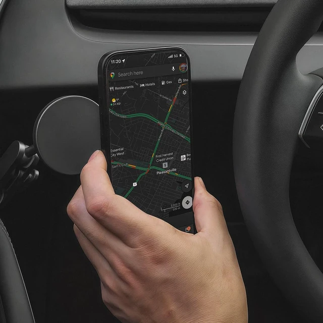 Alt view image 4 of 7 - VION Premium Alloy Magnetic Phone Mount for Tesla Model 3/Y/YL | Fits 20262027 Model Y L, 20222027 Model Y & 20212023 Model 3; OEM Mounting Point Installation & Adjustable Viewing Angle