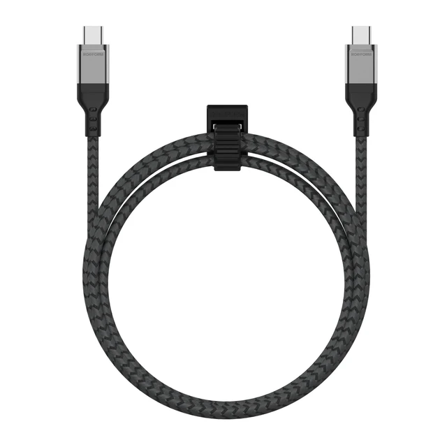 Alt view image 2 of 7 - Rokform PowerTrip 100W USB-C Charging Cable, 2m (6.6 ft) | Braided Cable, Integrated Cable Tie, 5,000 Bend Tested, Reinforced Aluminum, Kevlar and TPU