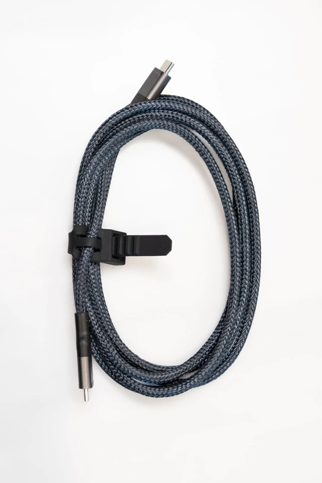 Alt view image 7 of 7 - Rokform PowerTrip 100W USB-C Charging Cable, 2m (6.6 ft) | Braided Cable, Integrated Cable Tie, 5,000 Bend Tested, Reinforced Aluminum, Kevlar and TPU