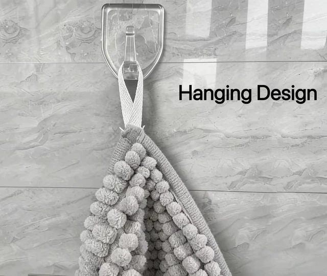 Alt view image 6 of 7 - Machine Washable, Non-Slip Bath Mat, Fast Drying, Hanging Chenille Bathroom Rug with Wall Hooks - High Absorbency
