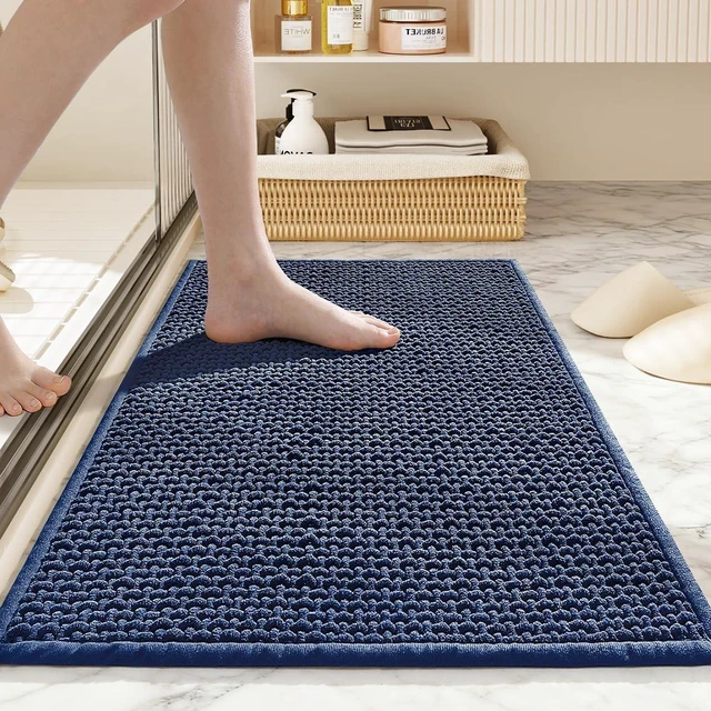 Main image of Super Absorbent Low Pile Bath Mat for Quick Dry, Non-Slip Washable Bathroom Rug