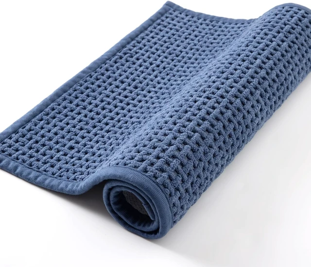 Alt view image 3 of 7 - Super Absorbent Low Pile Bath Mat for Quick Dry, Non-Slip Washable Bathroom Rug