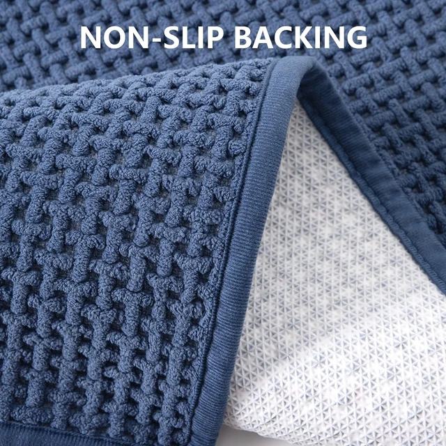 Alt view image 4 of 7 - Super Absorbent Low Pile Bath Mat for Quick Dry, Non-Slip Washable Bathroom Rug