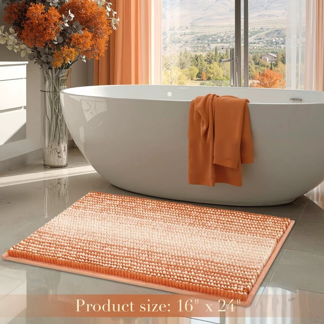 Alt view image 6 of 6 - Autumn Chenille Bathroom Floor Mats