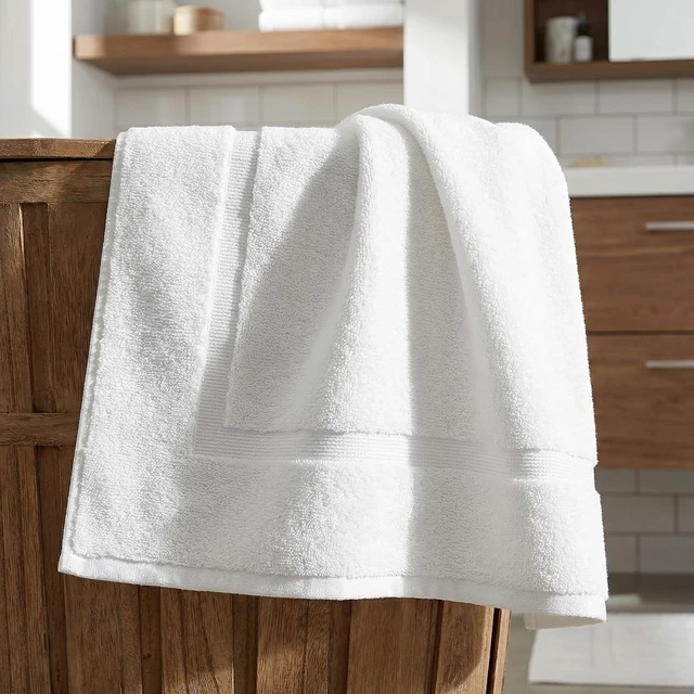 Alt view image 5 of 7 - Reversible Cotton Absorbent Bathroom Rug with Non-Slip Backing for Hotel & Spa Use