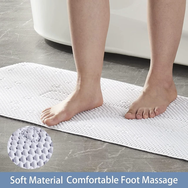 Alt view image 4 of 6 - Memory Foam Non-Slip Bathtub Mat with Suction Cups for Bathroom Shower