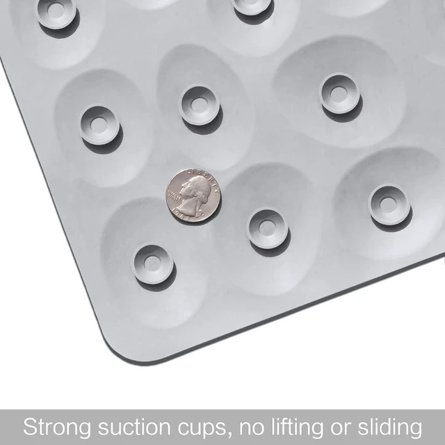 Alt view image 6 of 7 - Soft Rubber Non-Slip Bath Mat with Strong Suction Cups for Bathroom Safety