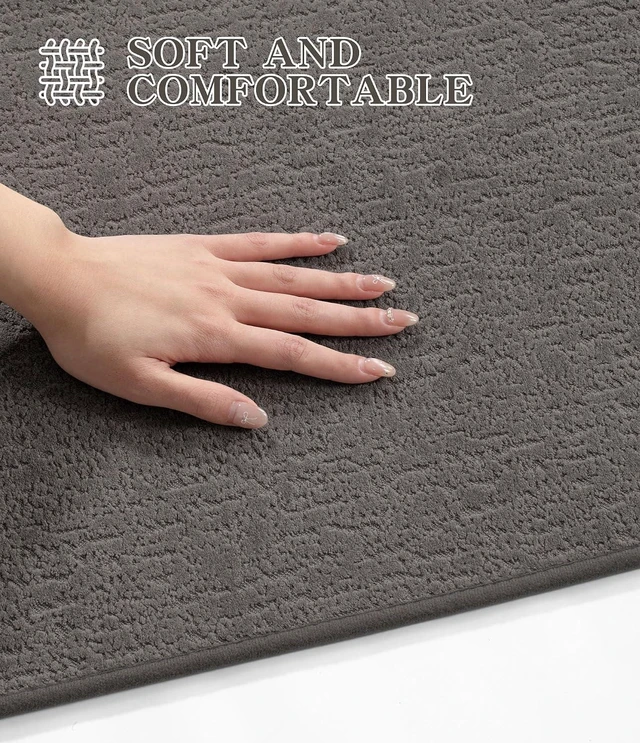 Alt view image 7 of 7 - Ultra Thin Non Slip Absorbent Quick Dry Bathroom Rug Mat for Floor