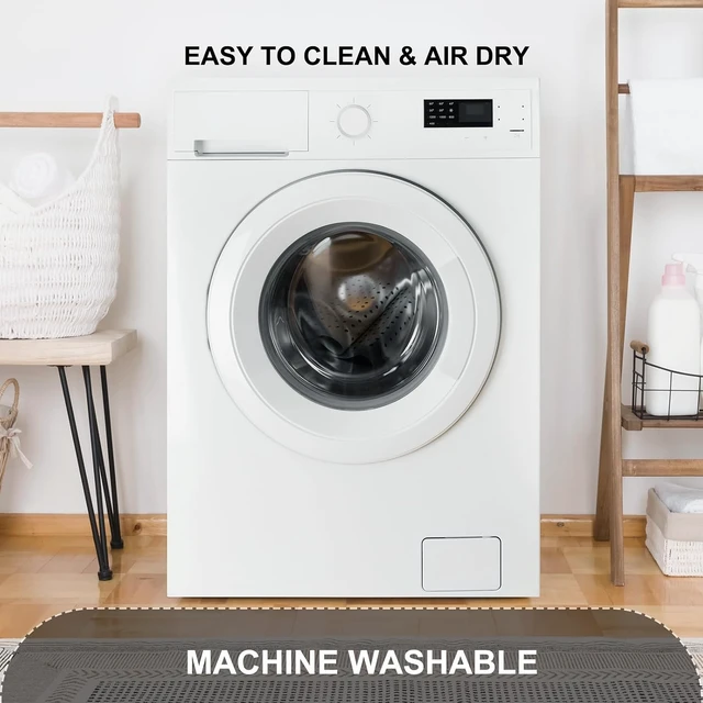 Alt view image 6 of 7 - Machine Washable Bathroom Floor Liner, Non-Slip Soft Tub and Shower Bath Mat with Suction Cups & Drain Holes