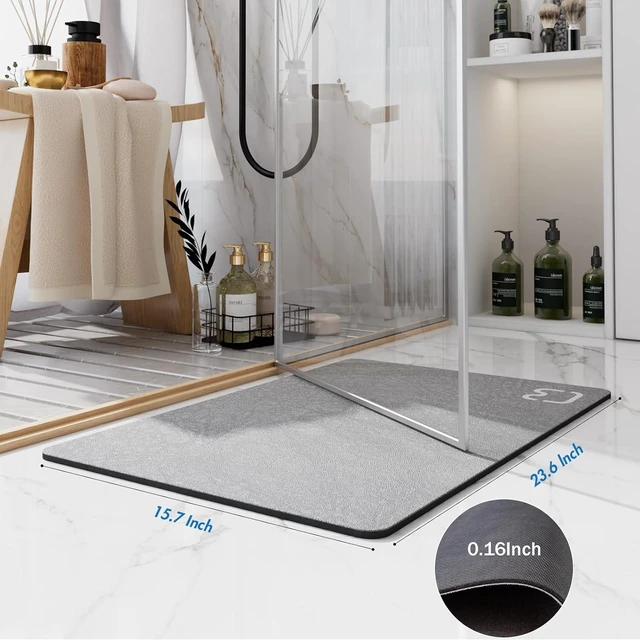 Alt view image 2 of 7 - Diatomaceous Earth Stone Bath Mat for Bathroom
