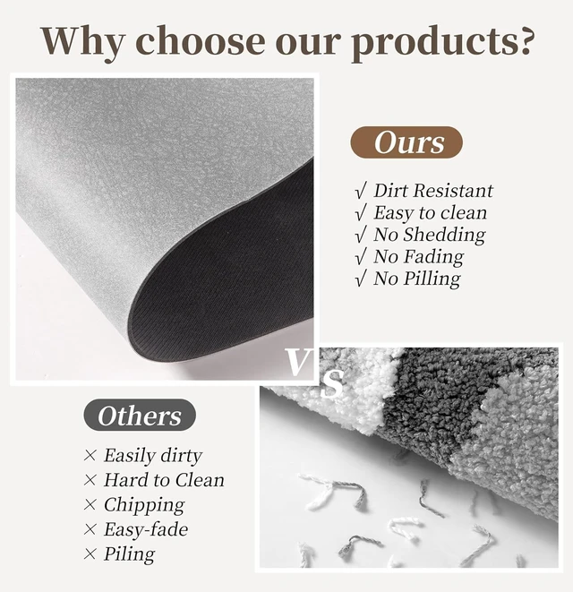 Alt view image 7 of 7 - Diatomaceous Earth Stone Bathroom Mats - Absorbent Bath Rugs