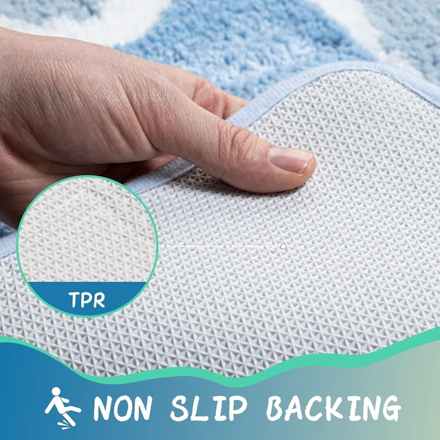 Alt view image 4 of 7 - Cute Fluffy Plush Microfiber Absorbent Bathroom Rug