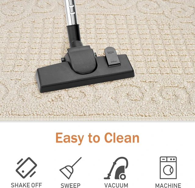 Alt view image 6 of 6 - Semi-Circular Anti-Slip Bathroom & Kitchen Floor Mat Rug