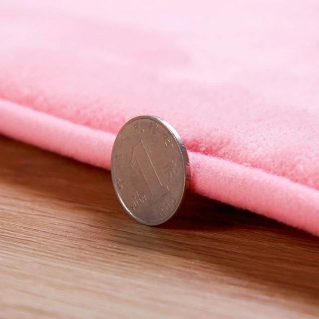 Alt view image 9 of 9 - Pink Cartoon Non Slip Memory Foam Bath Mat 15.75 x 23.62 Inch | Cute Design,Super Soft & Water Absorbent Multi-Use Rug, Suitable for Bathroom, Bedroom, Living Room and Entry Door