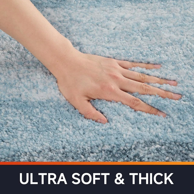 Alt view image 2 of 7 - Soft Microfiber Shaggy Bathroom Rug Non-Slip Bath Mat