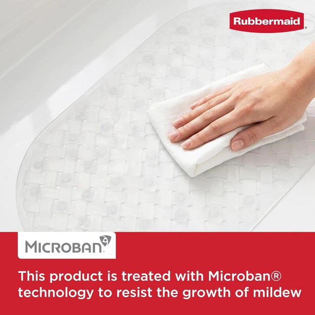 Alt view image 6 of 7 - Suitable for Inside Tub or Shower, Easy to Clean, BPA-Free, Hangs on Showerhead for Quick Dry, INSTAMAT Non-Slip Bath Tub Shower Mat with Suction Cups