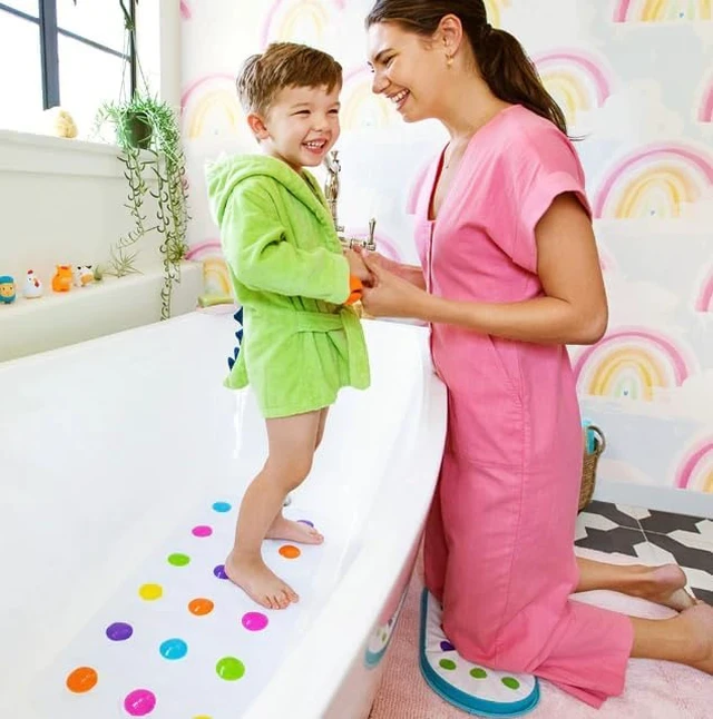 Alt view image 3 of 7 - ® Dots Non-Slip Bath Mat for Children