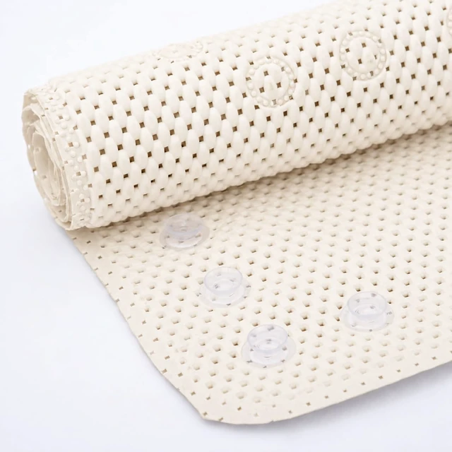 Alt view image 5 of 6 - Soft Non Slip Square Shower Stall Mat with Suction Cups
